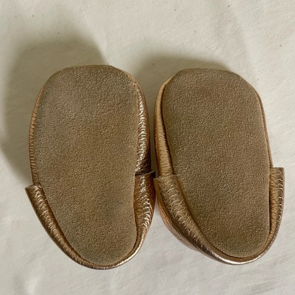 Bird Rock Baby Gold Baby Moccasins - Picture 5 of 6